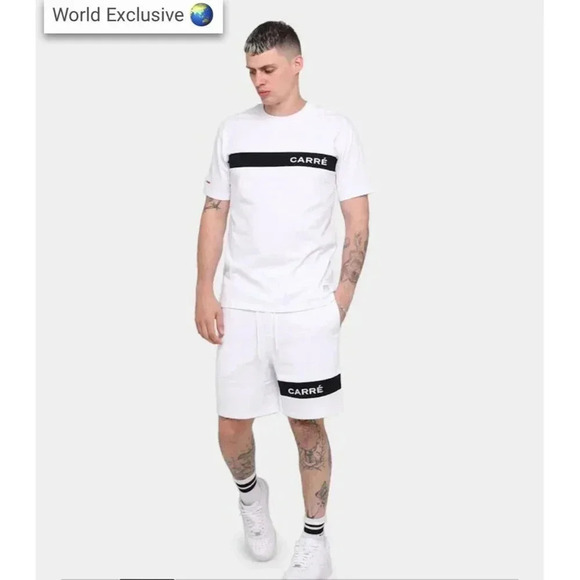 Carre Mens Paris France Slice Track Short White Size XL - Picture 13 of 13